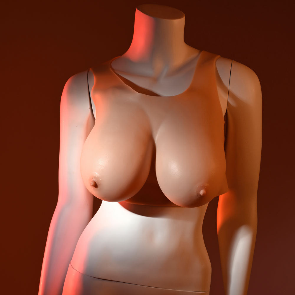 Gender X Undergarments Plate E Cup Light Flesh Wearable Breasts E Cup Size