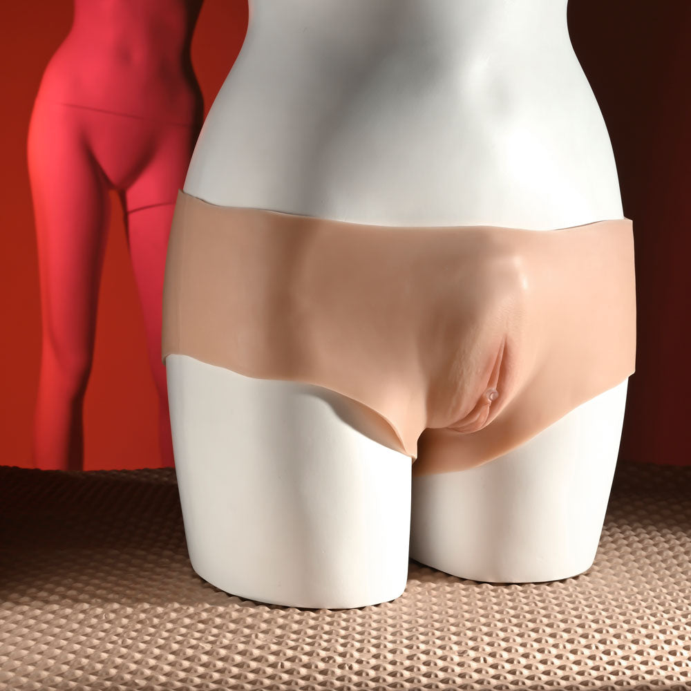 Gender X Undergarments Briefs Light Flesh Wearable Vagina Briefs