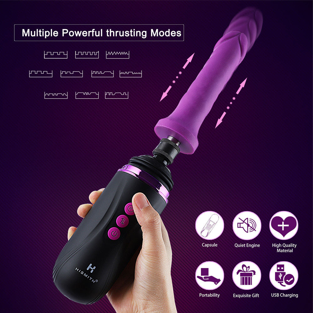 Hismith Capsule Rechargeable Portable Sex Machine With App Control
