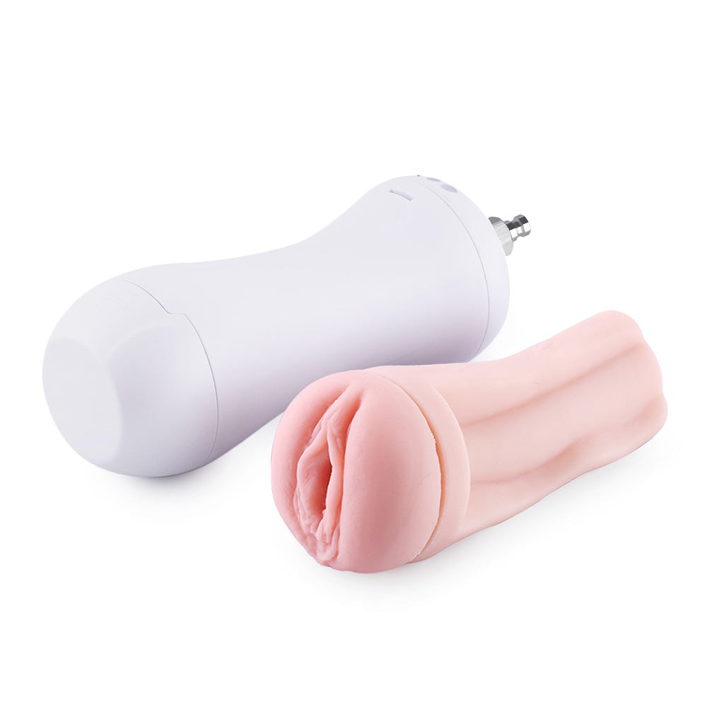 Hismith Vibrating Vagina Stroker Machine Attachment Usb Rechargeable Vibrating Vagina Stroker For Hismith Sex Machines