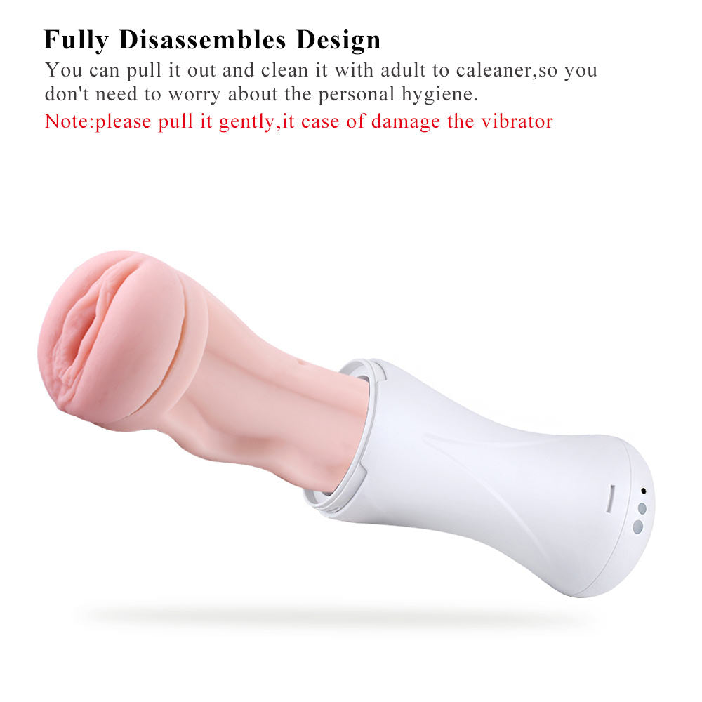 Hismith Vibrating Vagina Stroker Machine Attachment Usb Rechargeable Vibrating Vagina Stroker For Hismith Sex Machines