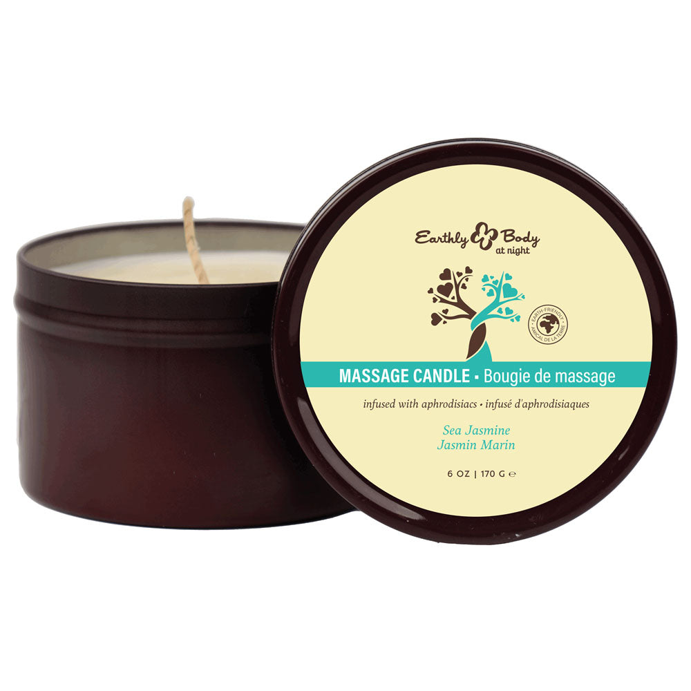 Eb Aphrodisiac Massage Candle Sea Jasmine Sea Jasmine Scented Massage Candle 170 G