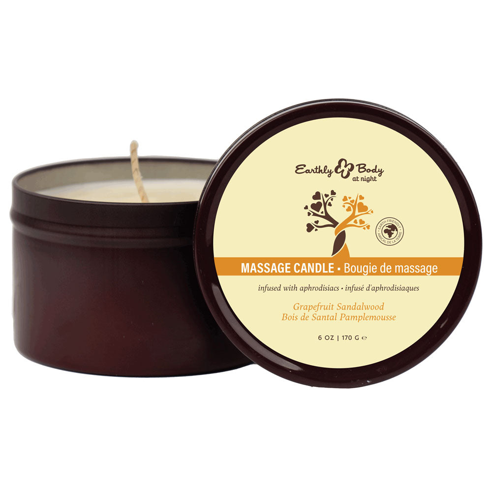 Eb Aphrodisiac Massage Candle Grapefruit Sandalwood Grapefruit Sandalwood Scented Massage Candle 170 G