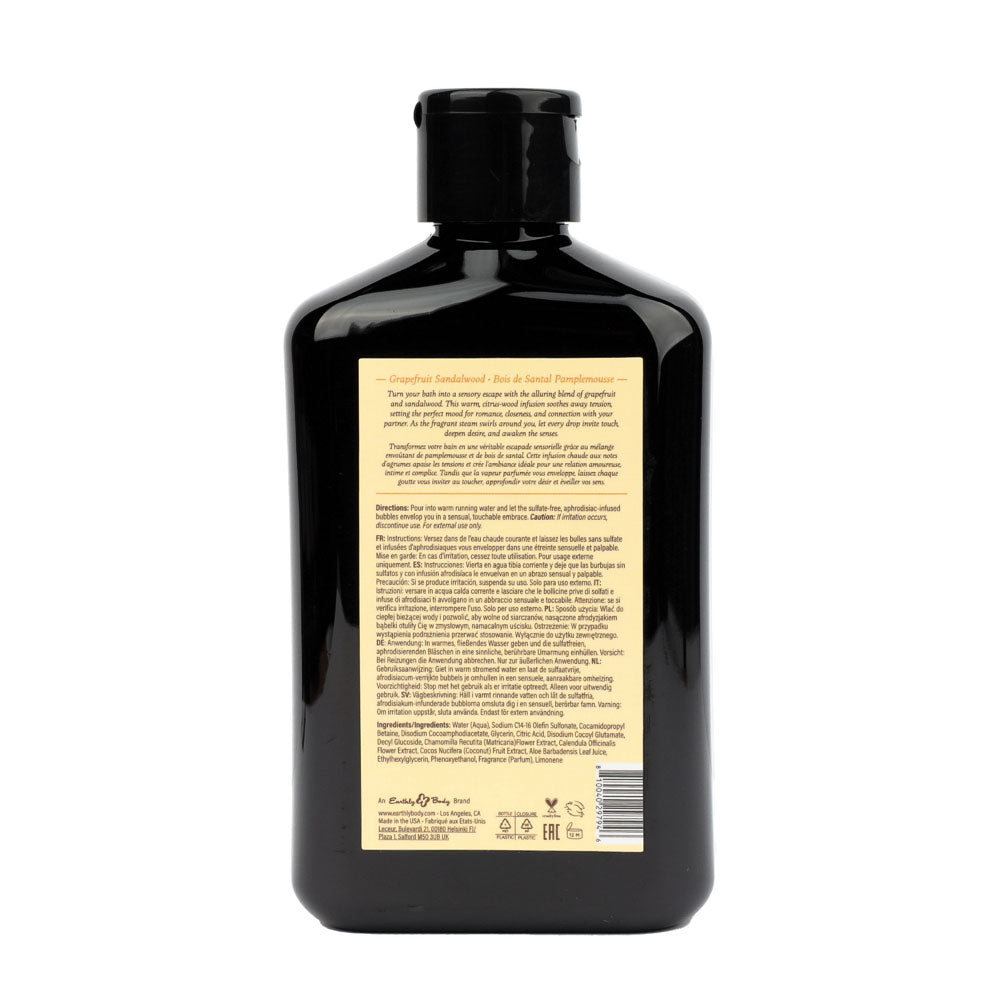 Eb Aphrodisiac Bubble Bath Grapefruit Sandalwood 250 Ml Grapefruit Sandalwood Scented Bubble Bath 250 Ml Bottle