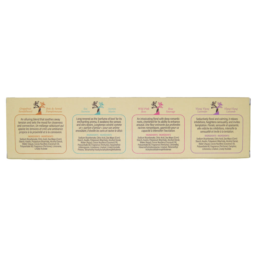 Eb Aphrodisiac Bath Fizzers Scented Bath Bombs Set Of 4 Scents