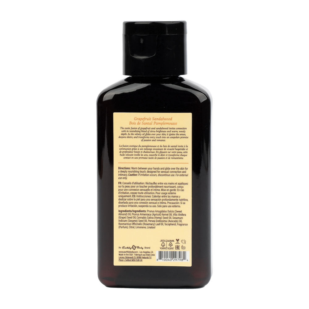 Eb Aphrodisiac Massage Oil Grapefruit Sandalwood 60 Ml Grapefruit Sandalwood Scented Massage Oil 60 Ml Bottle