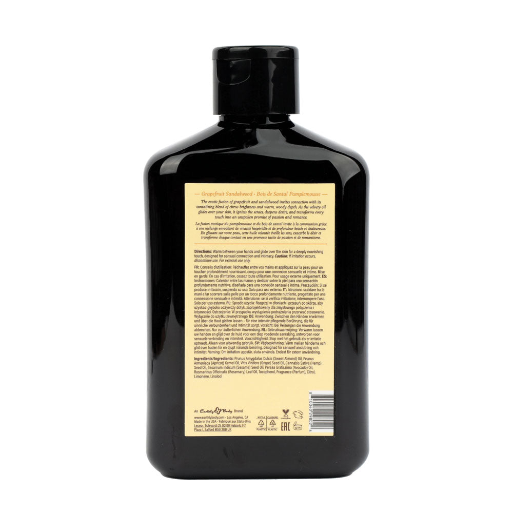 Eb Aphrodisiac Massage Oil Grapefruit Sandalwood 250 Ml Grapefruit Sandalwood Scented Massage Oil 250 Ml Bottle