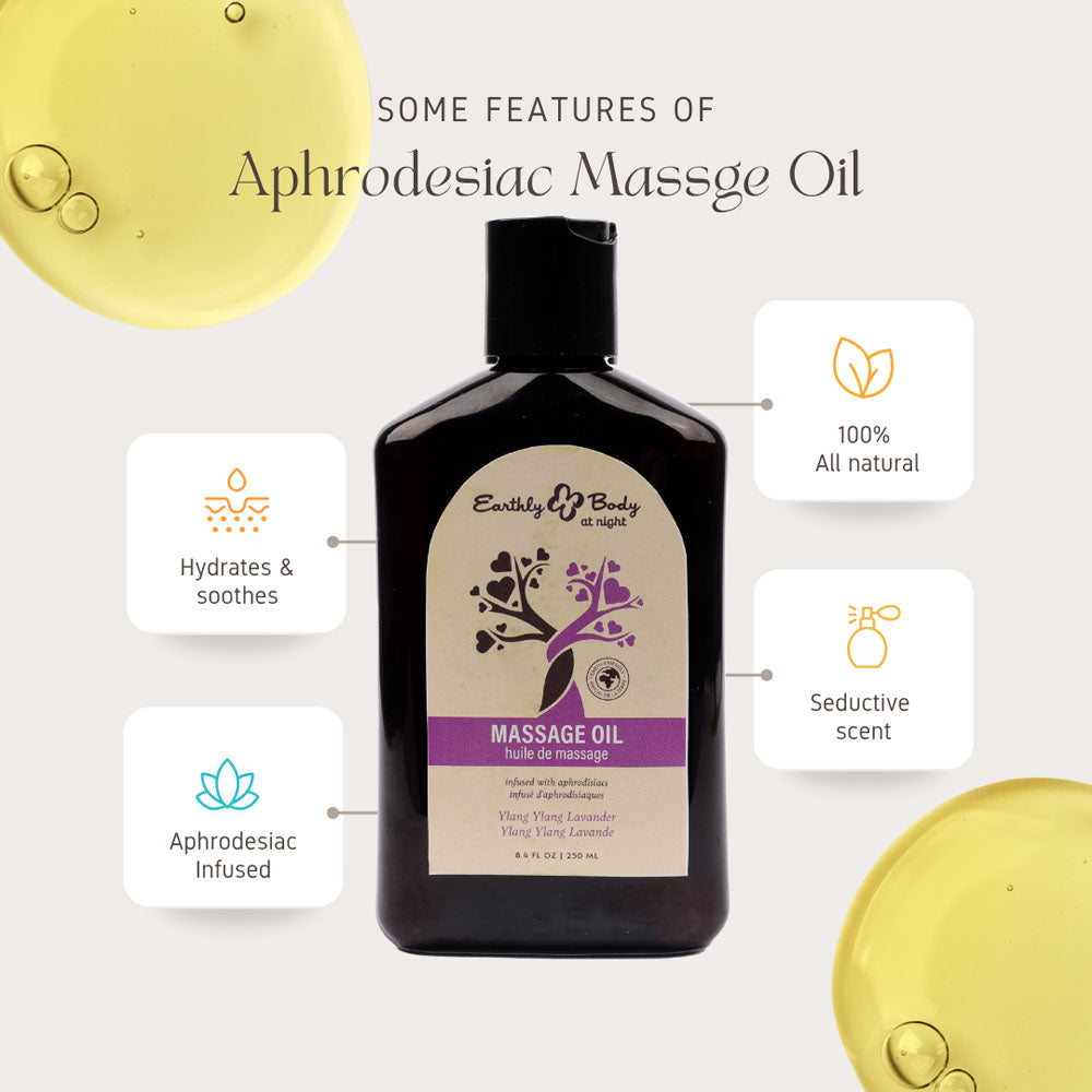 Eb Aphrodisiac Massage Oil Ylang Ylang Lavender 250 Ml Ylang Ylang & Sandalwood Scented Massage Oil 250 Ml Bottle