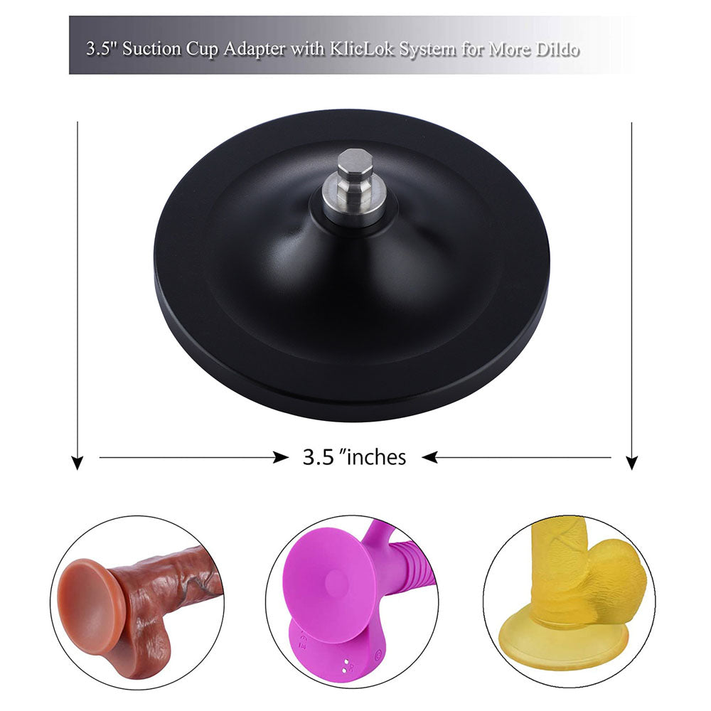 Hismith 3.5 Inch Suction Cup Dildo Adapter Universal Dildo With Suction Base Klic Lok Adapter For Hismith Sex Machines