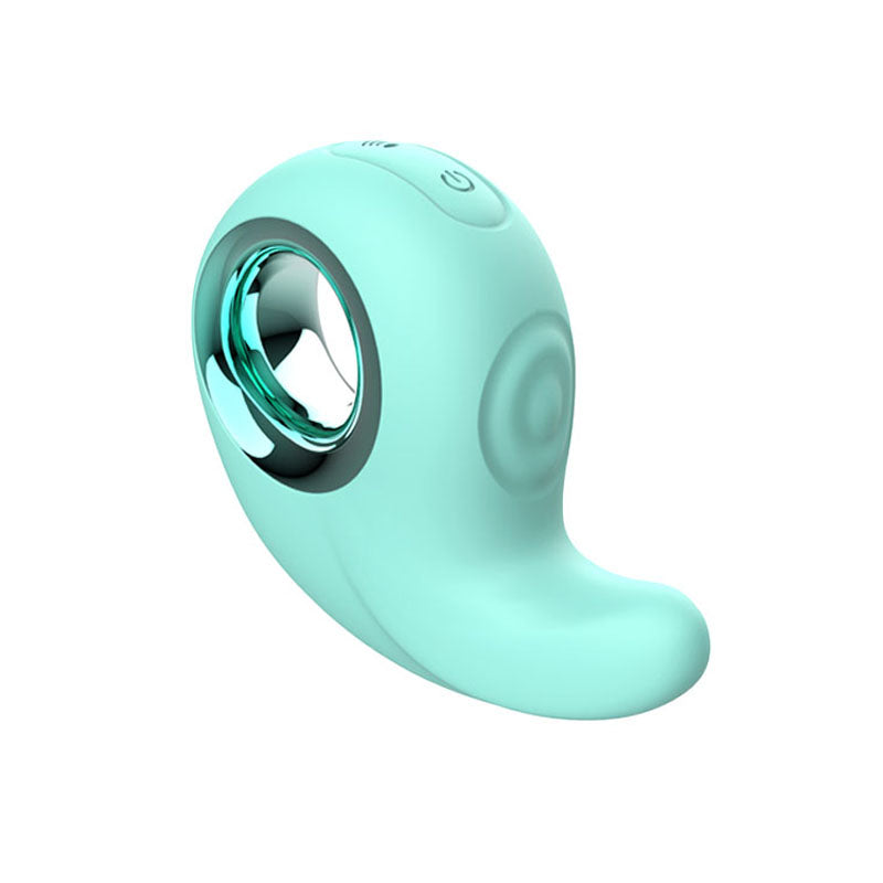 Adam & Eve Curvy Cutie Pleasure Combo Teal Usb Rechargeable Tapping Stimulator