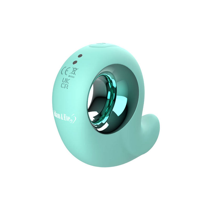 Adam & Eve Curvy Cutie Pleasure Combo Teal Usb Rechargeable Tapping Stimulator
