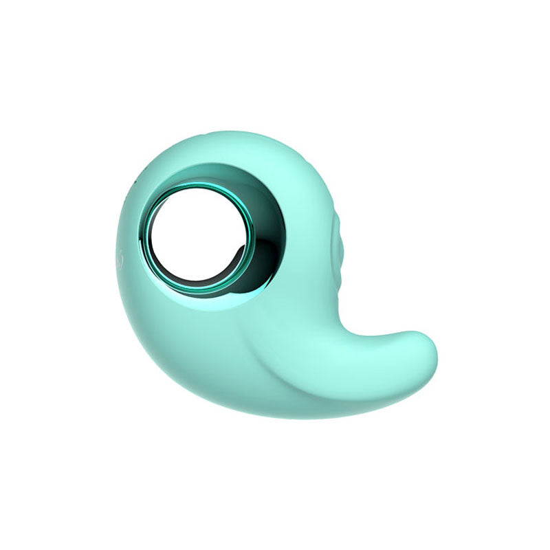 Adam & Eve Curvy Cutie Pleasure Combo Teal Usb Rechargeable Tapping Stimulator