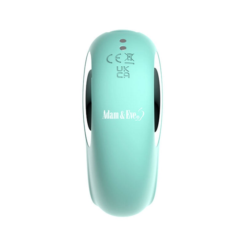 Adam & Eve Curvy Cutie Pleasure Combo Teal Usb Rechargeable Tapping Stimulator