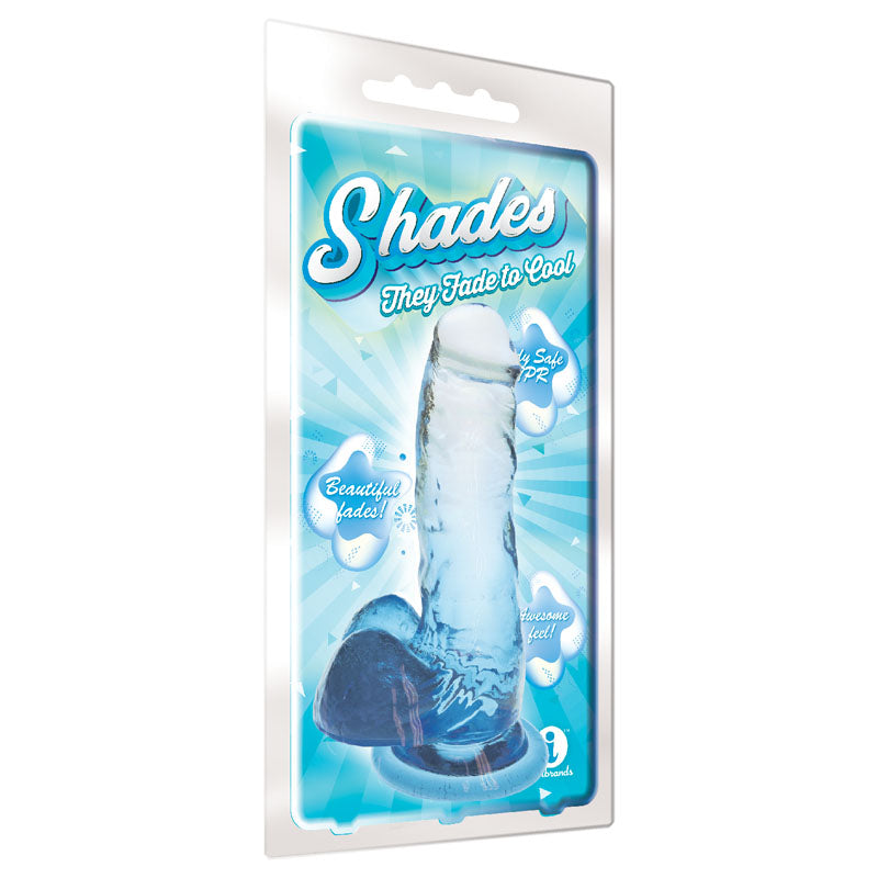 Shades 7'' Jelly Tpr Dong Blue 17.8 Cm Dong