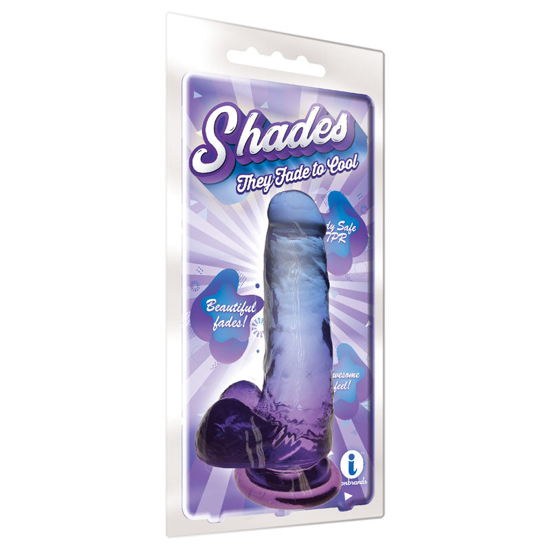 Shades 7'' Jelly Tpr Dong Violet 17.8 Cm Dong