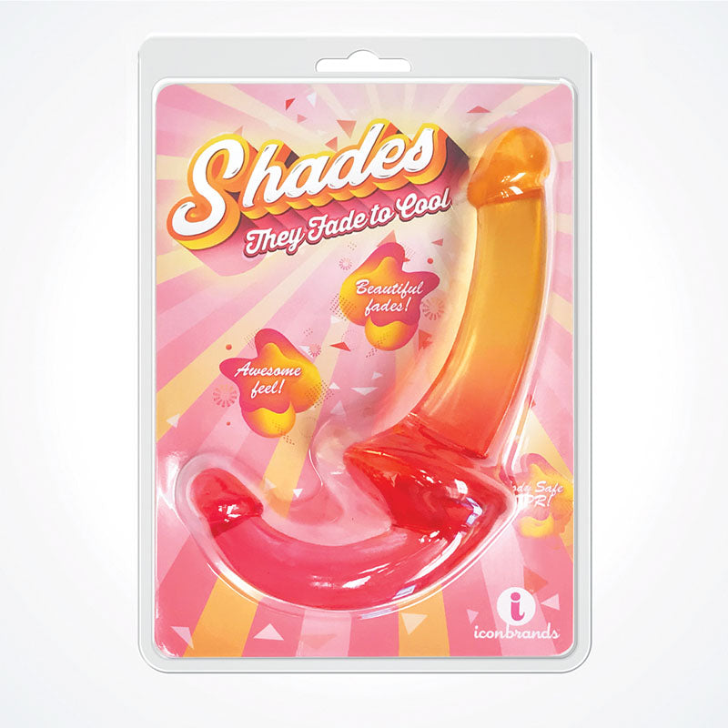 Shades 9.5'' Strapless Double Dong Pink/Orange 24 Cm Double Dong