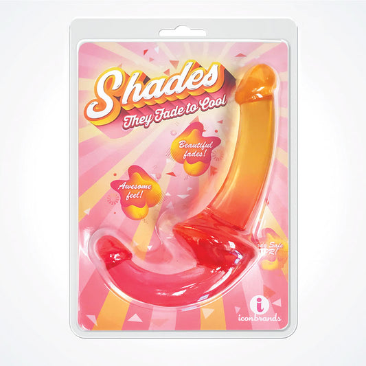 Shades 9.5'' Strapless Double Dong Pink/Orange 24 Cm Double Dong