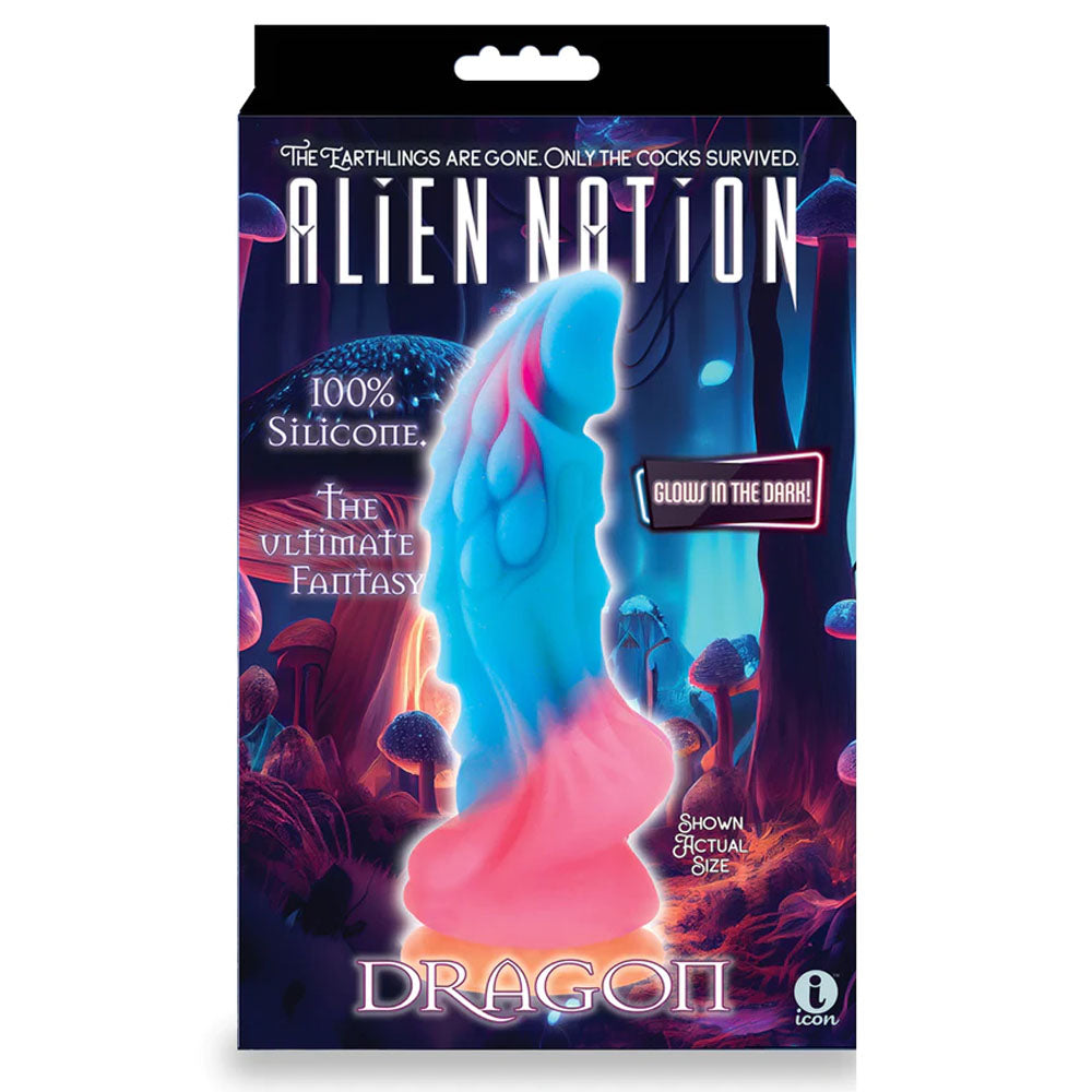 Alien Nation Glow Dragon Glow In Dark Rainbow 22.9 Cm Fantasy Dong