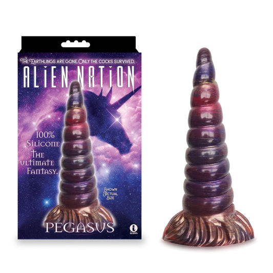 Alien Nation Pegasus Metallic Coloured 20.3 Cm Unicorn Fantasy Dong