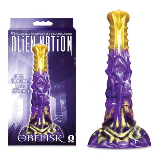 Alien Nation Obelisk Purple/Gold 22.2 Cm Fantasy Dong
