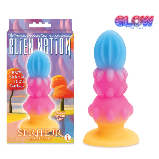 Alien Nation Sprite Jr. Glow In Dark Coloured 10.8 Cm Fantasy Anal Plug