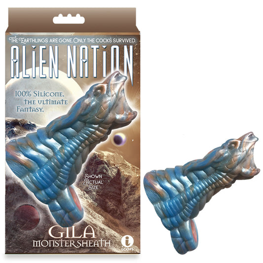 Alien Nation Gila Blue/Gold 14 Cm Penis Sheath