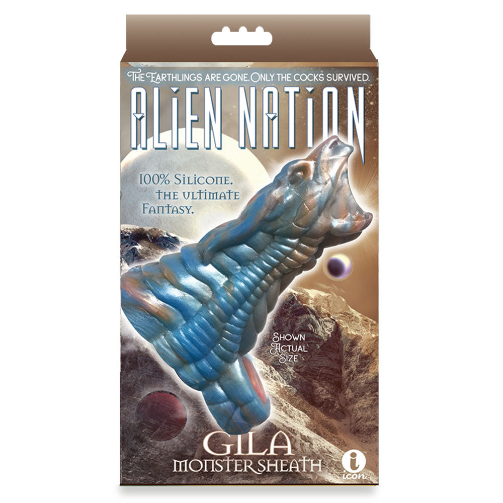Alien Nation Gila Blue/Gold 14 Cm Penis Sheath