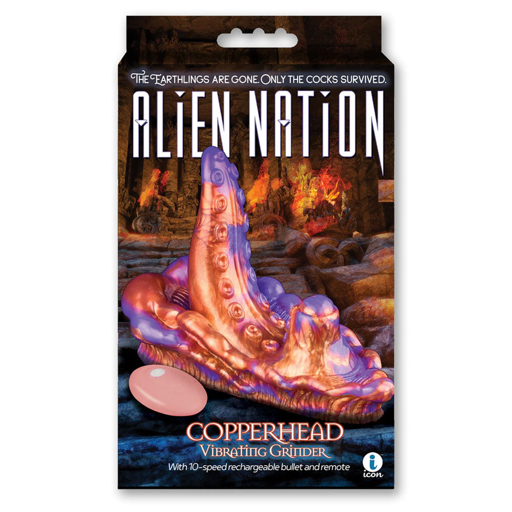Alien Nation Copperhead Coloured Usb Rechargeable Vibrating Fantasy Grinder Pad With Remote