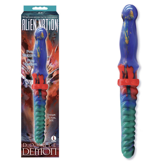 Alien Nation Double Demon Coloured 35 Cm Fantasy Double Dildo