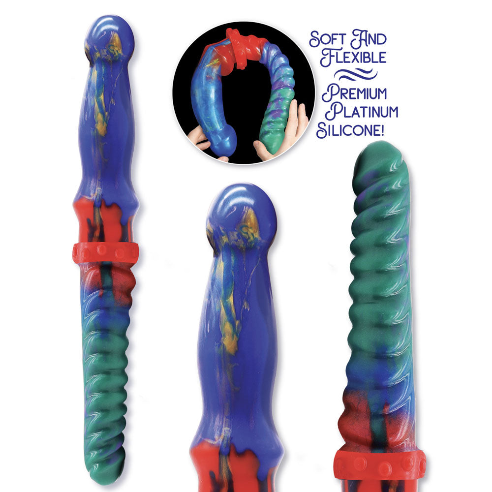 Alien Nation Double Demon Coloured 35 Cm Fantasy Double Dildo