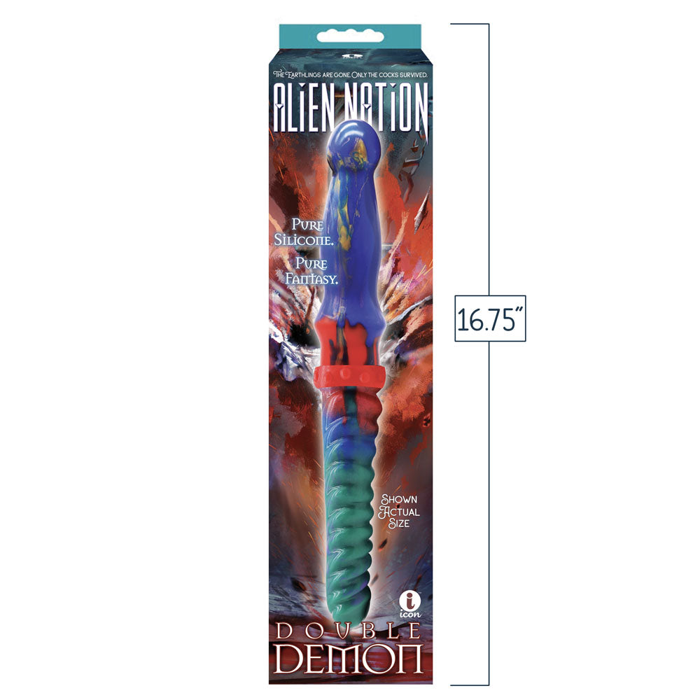 Alien Nation Double Demon Coloured 35 Cm Fantasy Double Dildo