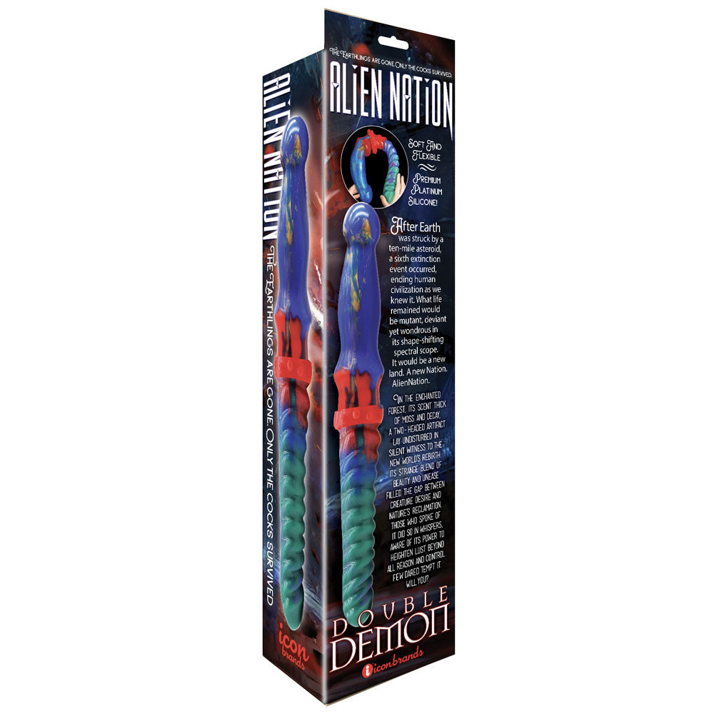 Alien Nation Double Demon Coloured 35 Cm Fantasy Double Dildo