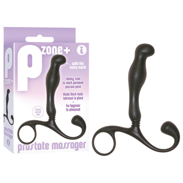 P Zone + Prostate Massager Black 10 Cm Prostate Massager