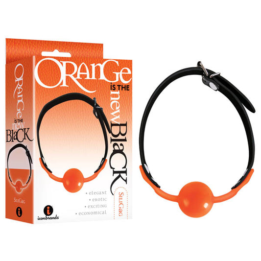 Orange Is The New Black Siligag Black/Orange Ball Gag