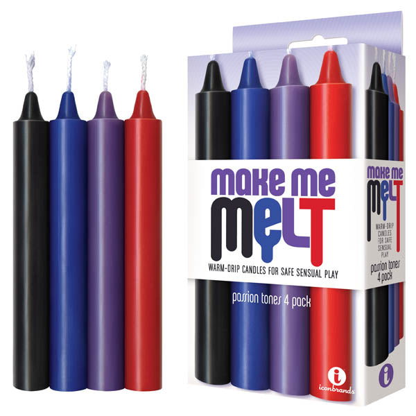 Make Me Melt Drip Candles Passion Passion Tones Drip Candles 4 Pack