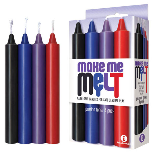 Make Me Melt Drip Candles Passion Passion Tones Drip Candles 4 Pack