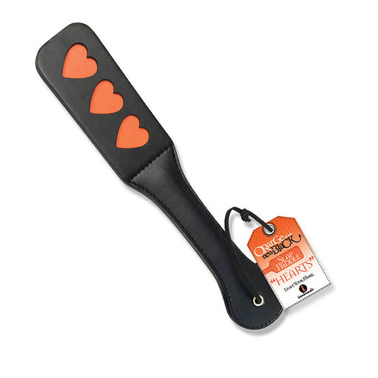 The 9's Orange Is The New Black, Slap Paddle Hearts Black Paddle