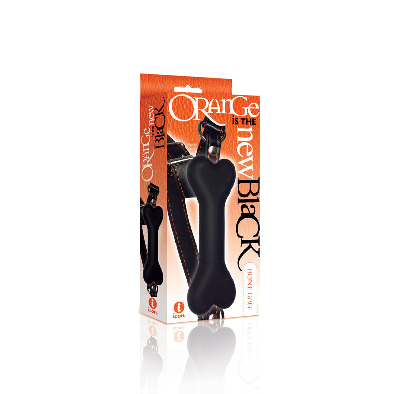 The 9's Orange Is The New Black, Bone Gag Black/Orange Mouth Restraint