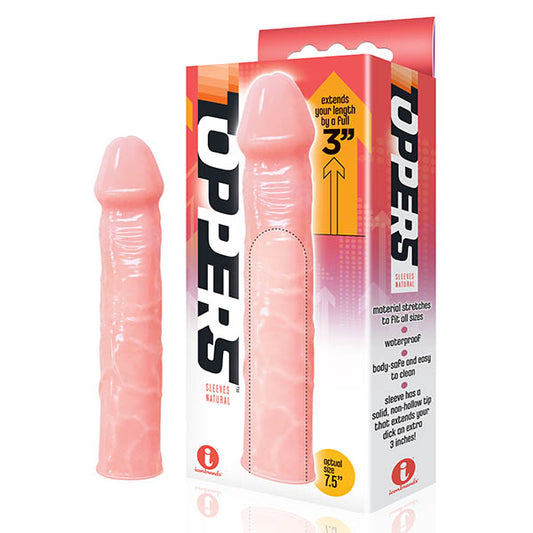 The 9's Toppers Flesh 7.6 Cm (3'') Penis Extension Sleeve