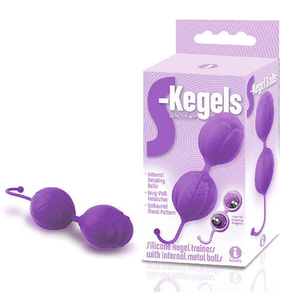 The 9's S Kegels Purple Silicone Kegel Balls