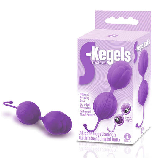The 9's S Kegels Purple Silicone Kegel Balls