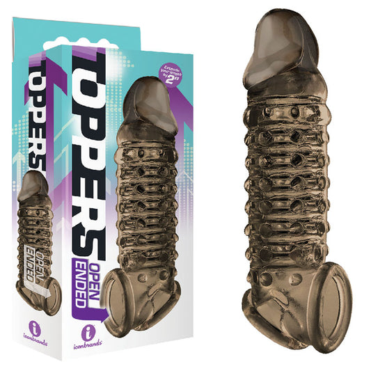 The 9's Toppers Open Ended Smoke Penis Extension Sleeve