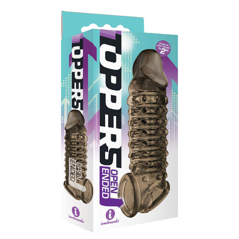 The 9's Toppers Open Ended Smoke Penis Extension Sleeve