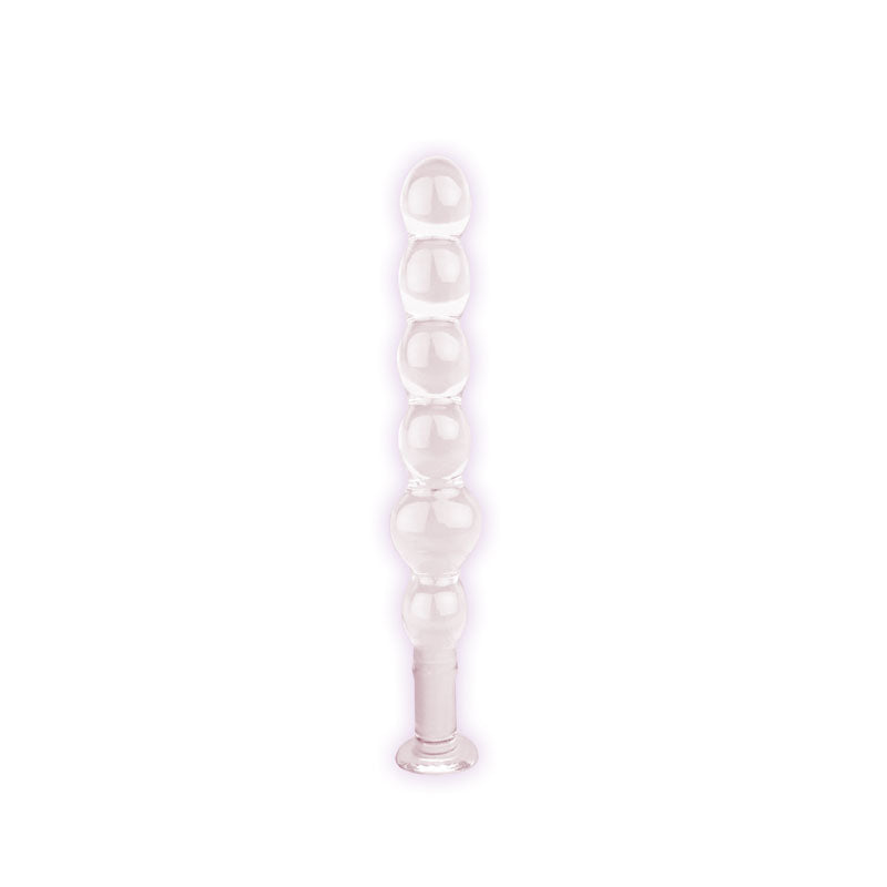 The 9's Glass First Thins, Elliptical Clear Glass 17.8 Cm Anal Beads