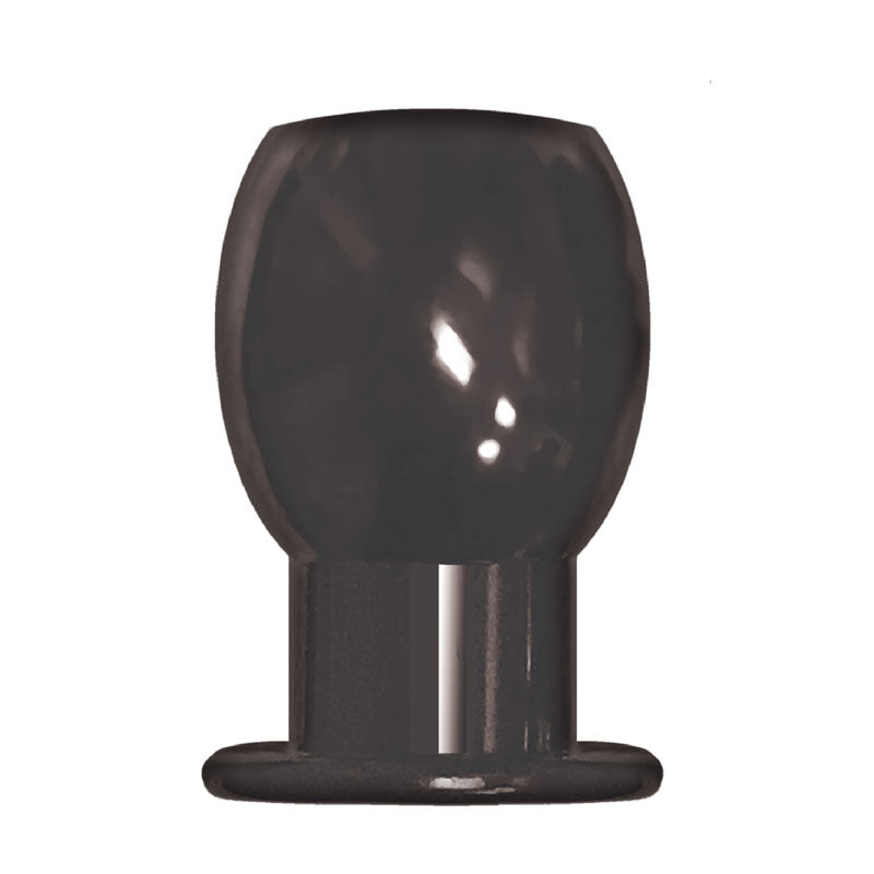 The 9's Port Hole, Hollow Butt Plug Black Hollow Butt Plug