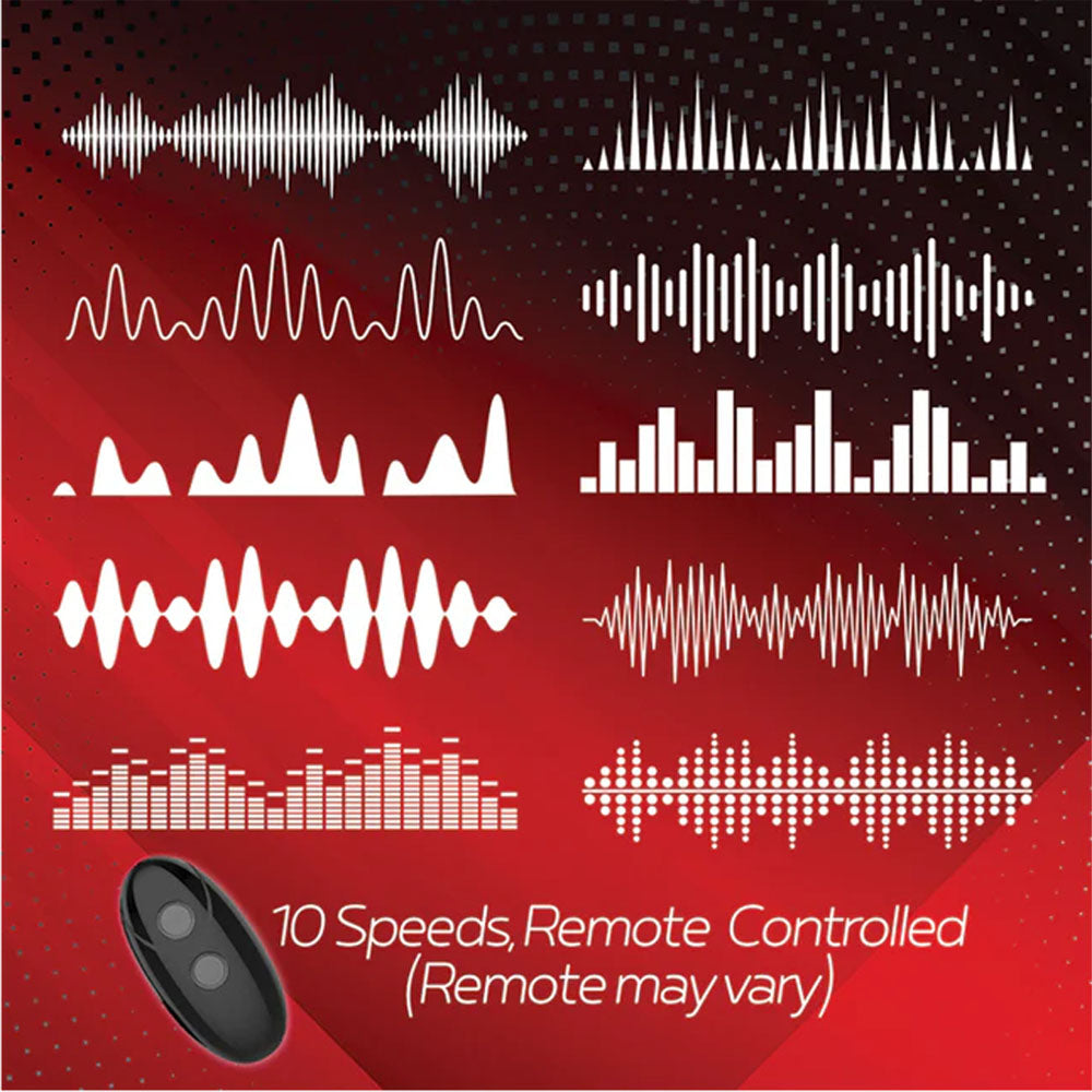 Red Dot Rings V2 Black Usb Rechargeable Vibrating Cock & Ball Ring With Remote
