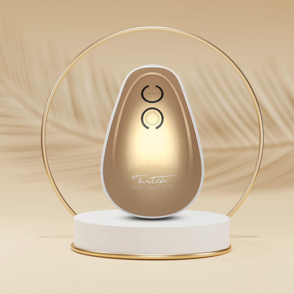 Twitch 1 Gold Gold Usb Rechargeable Suction Vibrator