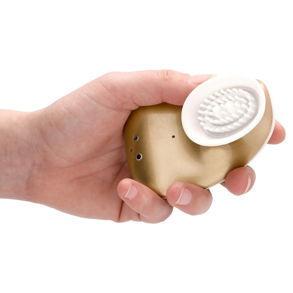 Twitch 1 Gold Gold Usb Rechargeable Suction Vibrator