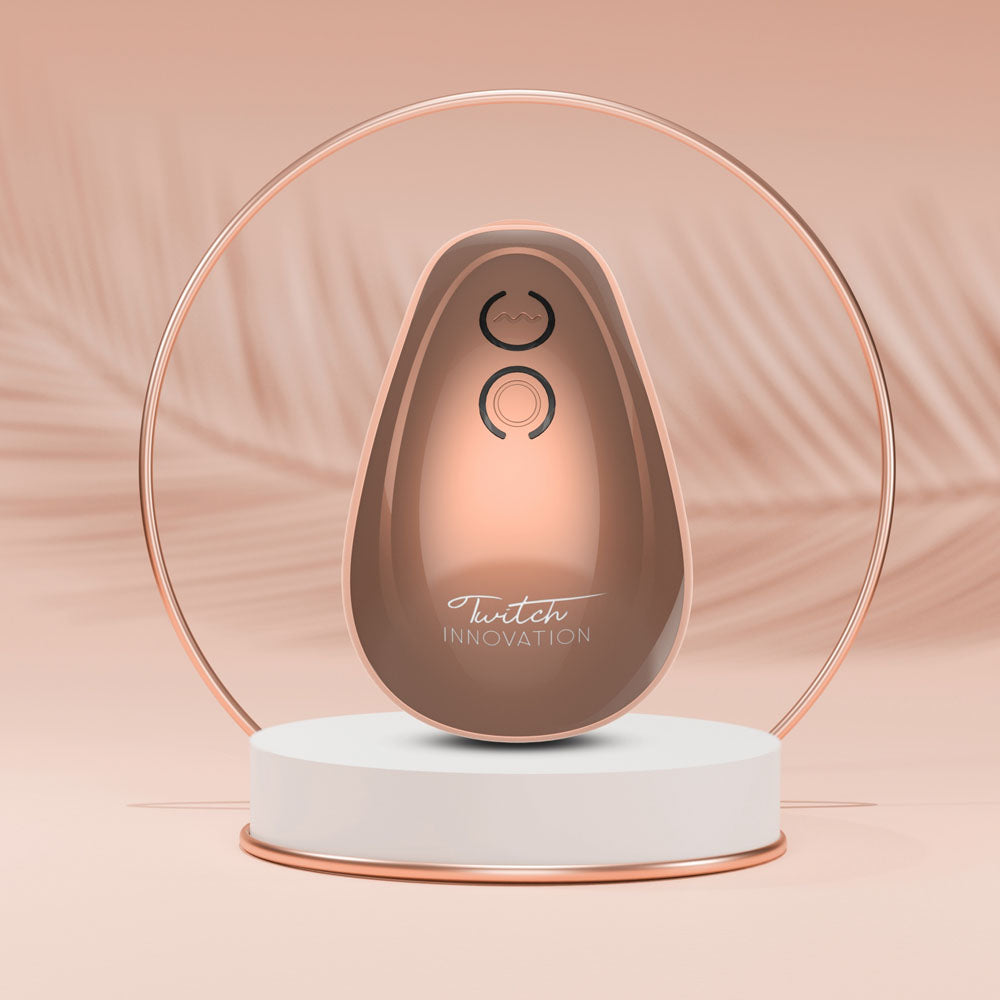 Twitch 1 Rose Gold Rose Gold Usb Rechargeable Suction Vibrator