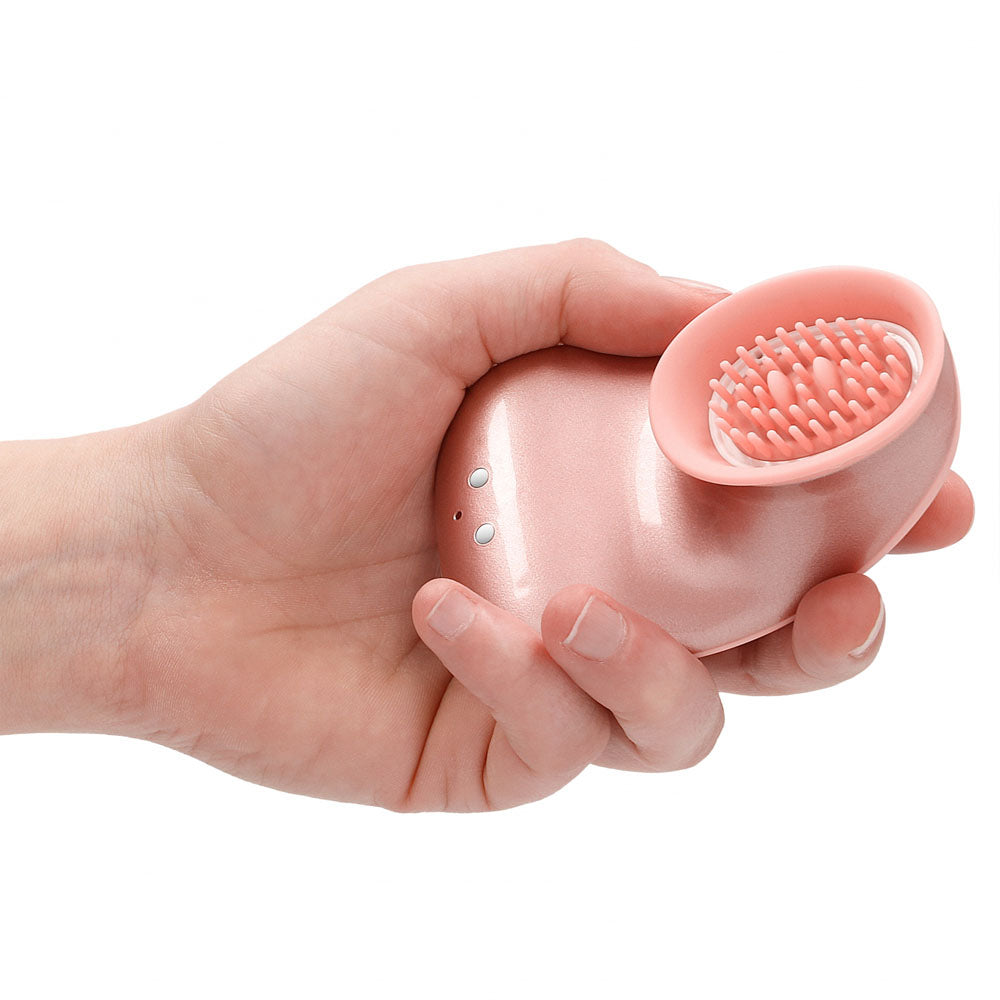 Twitch 1 Rose Gold Rose Gold Usb Rechargeable Suction Vibrator
